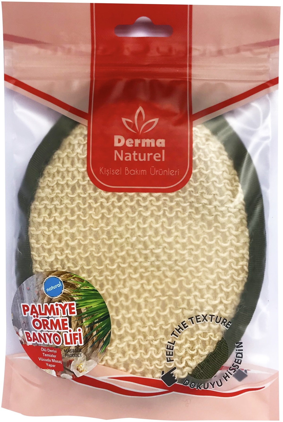 Derma Naturel Örme Banyo Yüz Lifi (15*24CM) MS-02