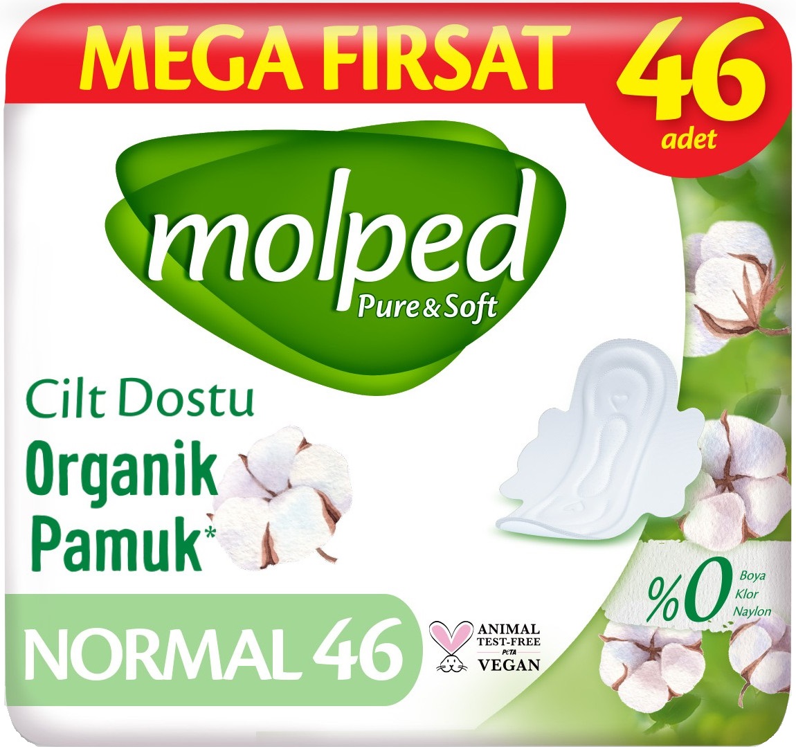 Molped Pure&Soft Hijyenik Ped Normal 46 Adet Pk