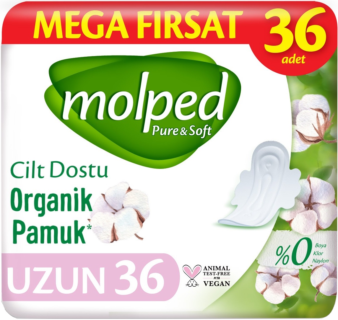 Molped Pure&Soft Hijyenik Ped Uzun 36 Adet Pk
