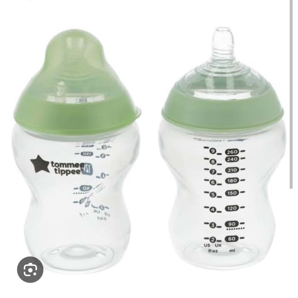 Tommee Tippee PP Closer to Nature Biberon (2 X 260ML) Yeşil