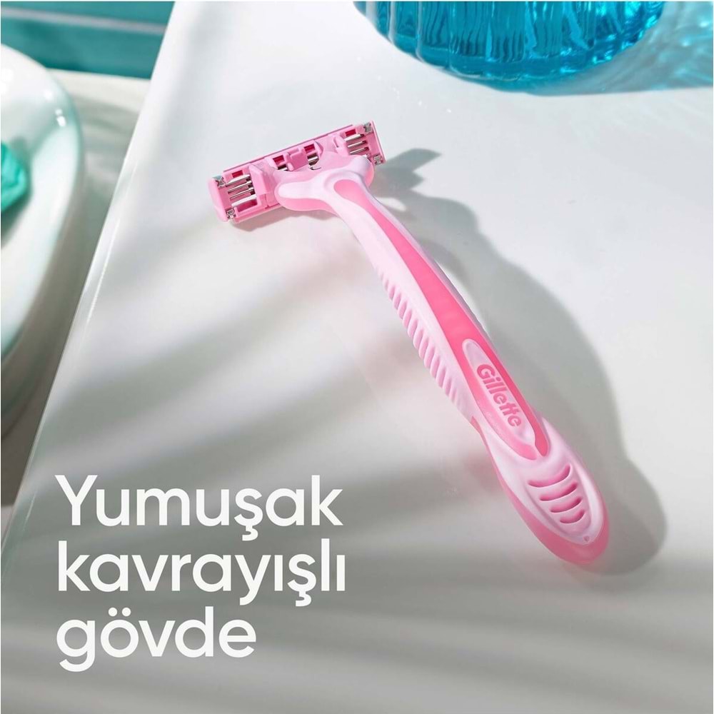 Gillette Venus Gillette Simply Venüs 3 Kullan At Tıraş Bıçağı Kadınlar İçin (Paket İçeriği 4 Adet)
