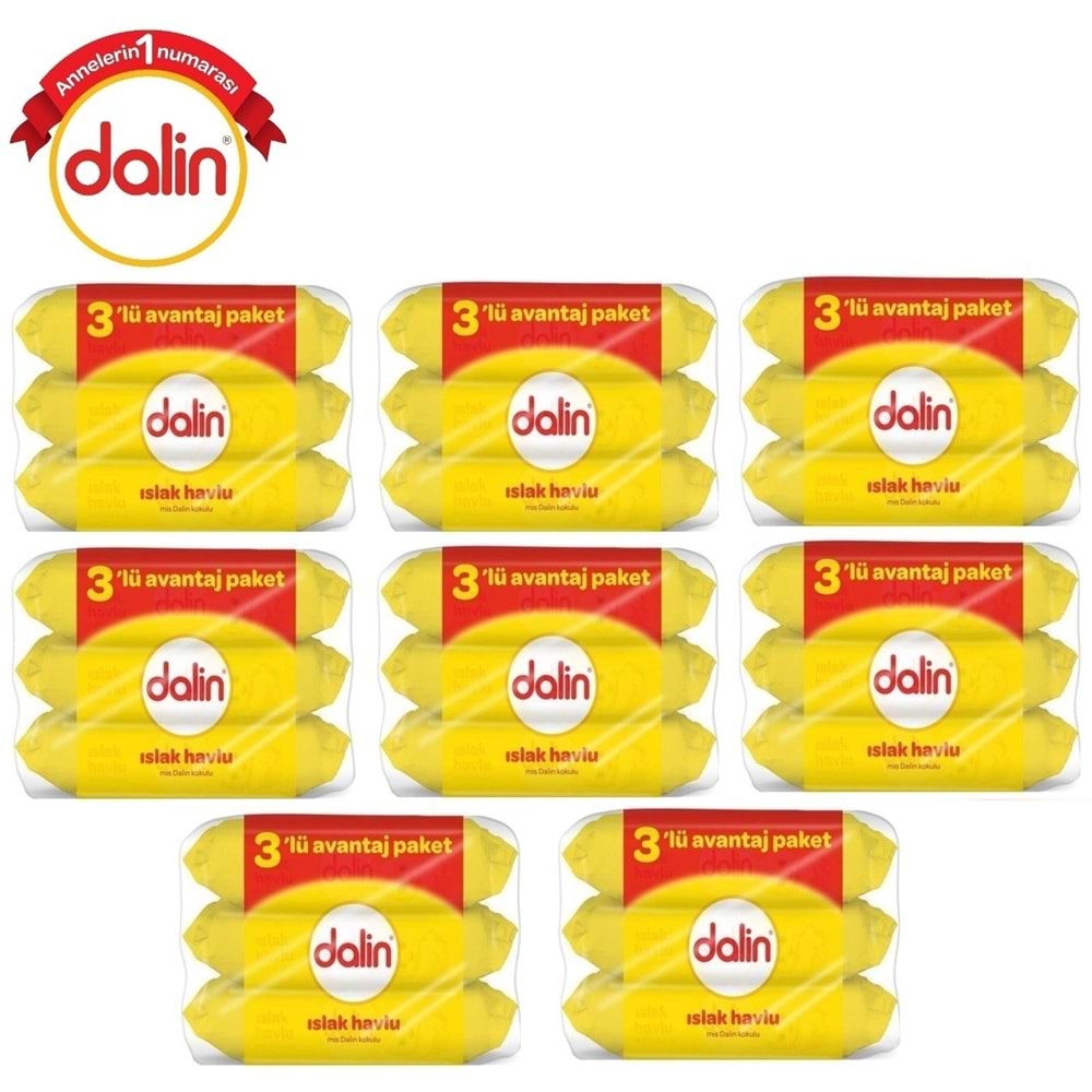 Dalin Islak Havlu Mendil Klasik 56 Yaprak 24 Lü Set (1344 Yaprak)