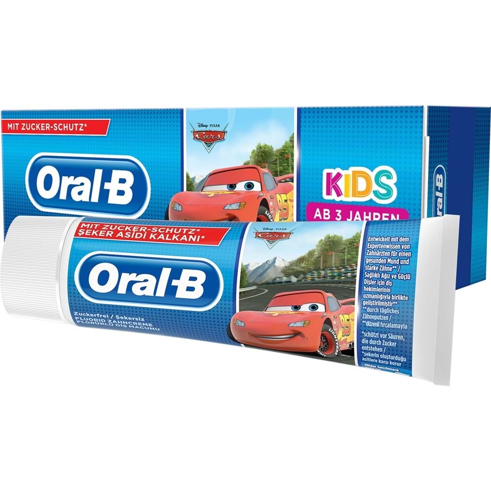 Oral-B Pro Expert Stages Çocuk Diş Macunu Frozen & Cars 75ML (3 Yaş ve Üstü) (Seçenekli)