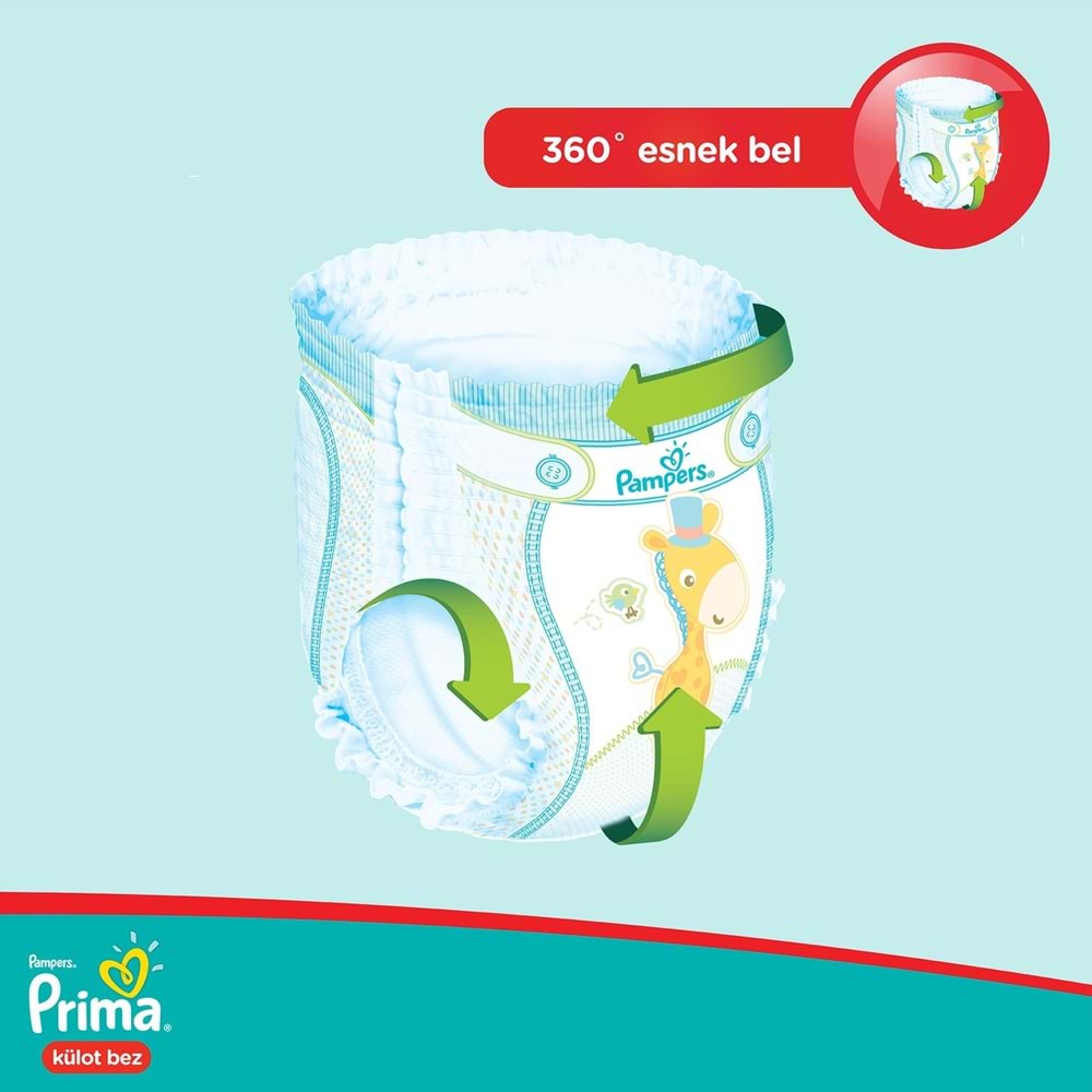 Prima Külot Bebek Bezi Beden:4 (8-14Kg) Maxi 46 Adet Ekonomik Pk