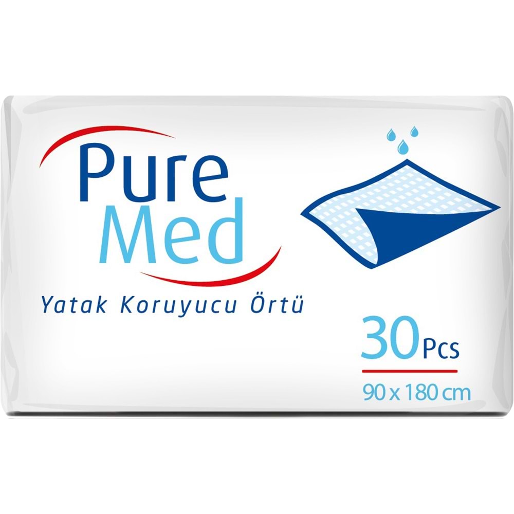 Puremed Hasta Yatak Koruyucu 90*180CM 30 Adet Tekli Pk