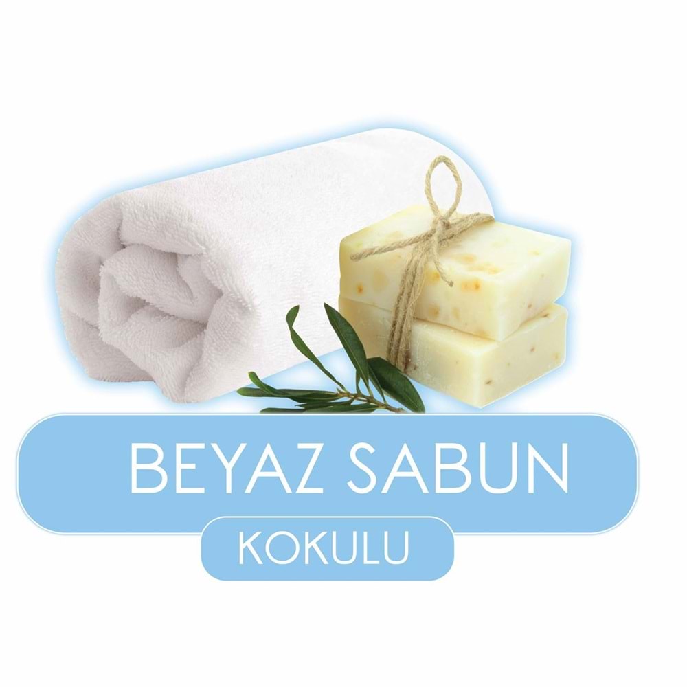 Baby Turco Islak Havlu Mendil 90 Yaprak Beyaz Sabun Kokulu Plastik Kapaklı Tekli Pk