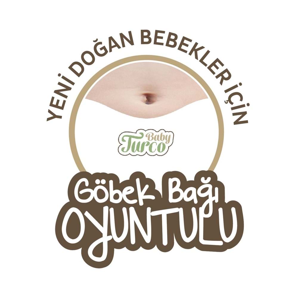 Baby Turco Bebek Bezi Doğadan Beden:2 (3-6KG) Mini (Göbek Bağı Oyuntulu) 42 Adet Jumbo Pk