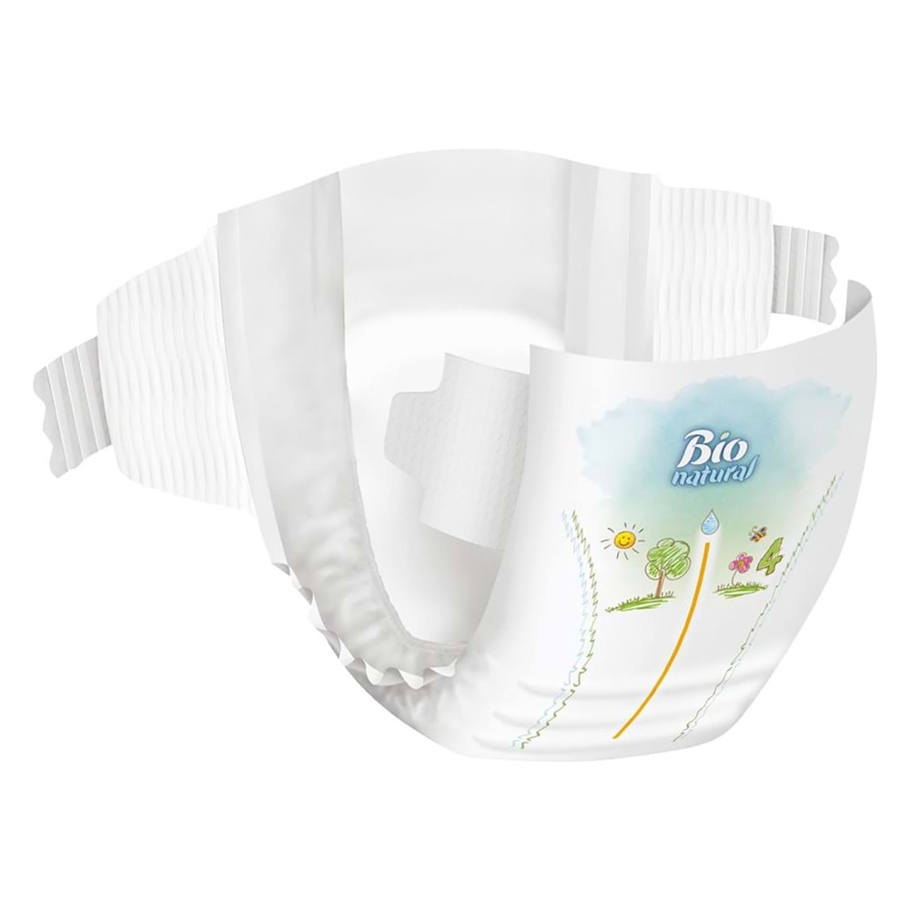 Sleepy Bebek Bezi Bio Natural Beden:4 (7-16Kg) Maxi 96 Adet Ultra Pk