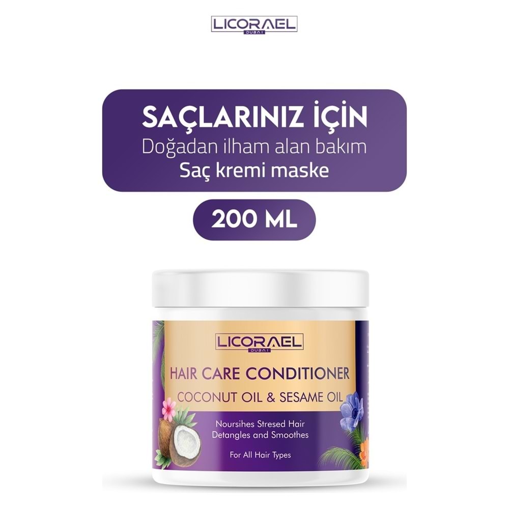 Licorael Dubai Saç Maskesi (Haır Care Condıtıoner) 200ML