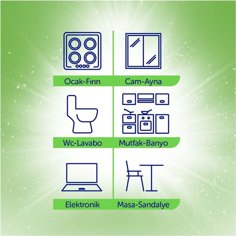 Solo Yüzey Temizlik Havlusu - Mendili 100 Yaprak Beyaz Sabun Ferahlığı Plastik Kapaklı