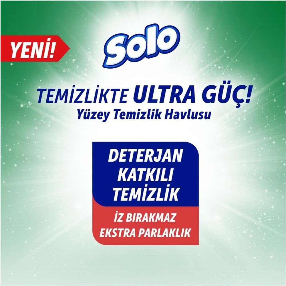 Solo Yüzey Temizlik Havlusu - Mendili 100 Yaprak Sedir Ağacı & Yasemin Esintisi Plastik Kapaklı