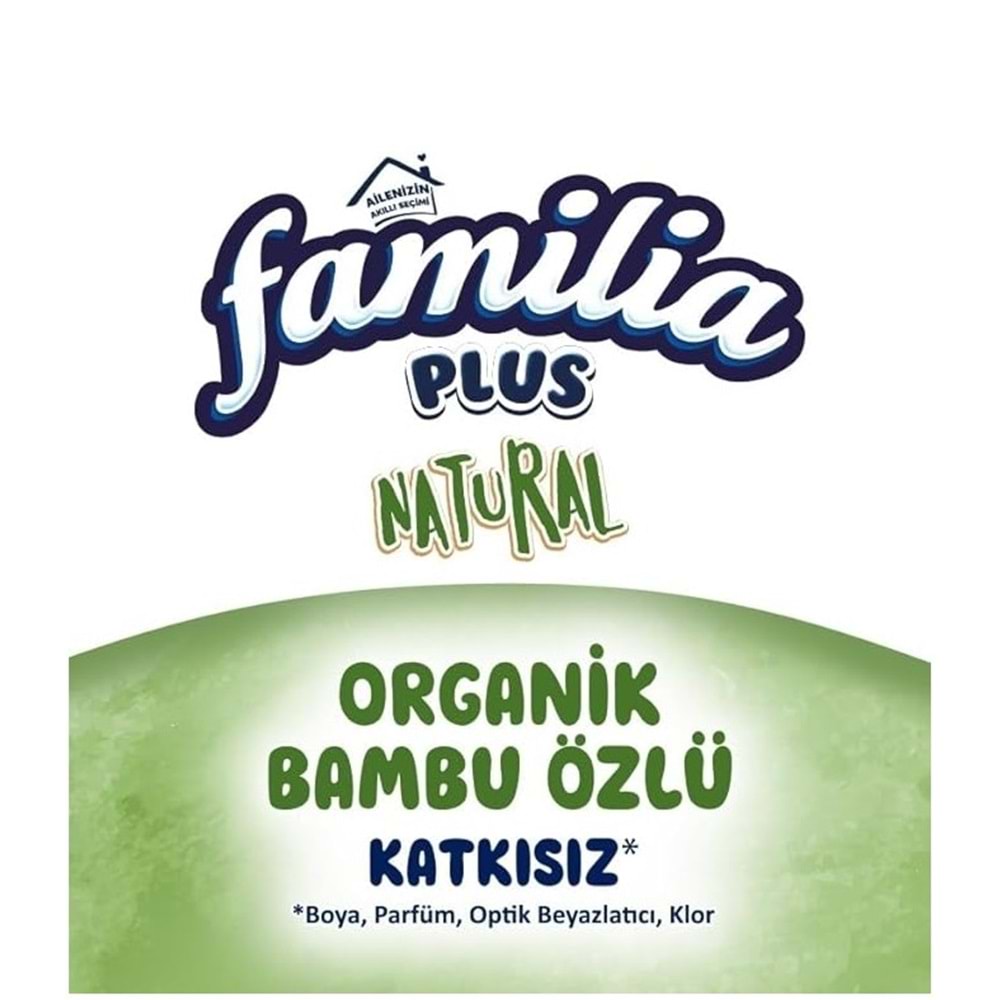 Familia Kağıt Havlu Natural 12 Li Pk (3 Katlı) Organik Bambu özlü