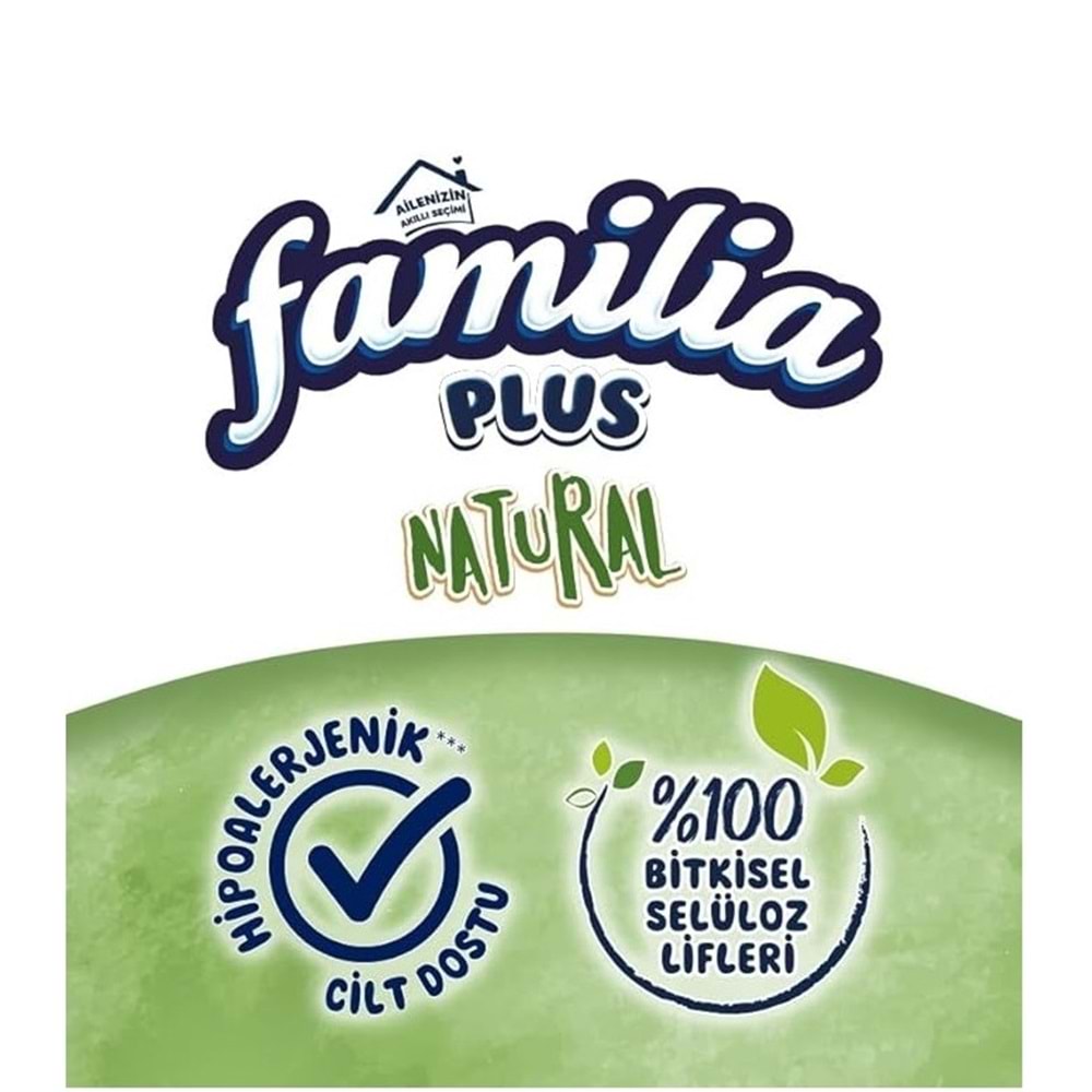 Familia Kağıt Havlu Natural 12 Li Pk (3 Katlı) Organik Bambu özlü
