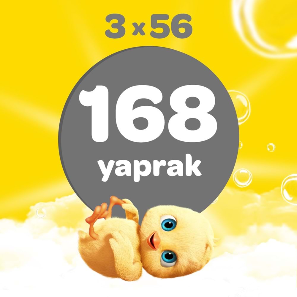Dalin Islak Havlu Mendil Klasik 56 Yaprak 3 Lü Pk (168 Yaprak)