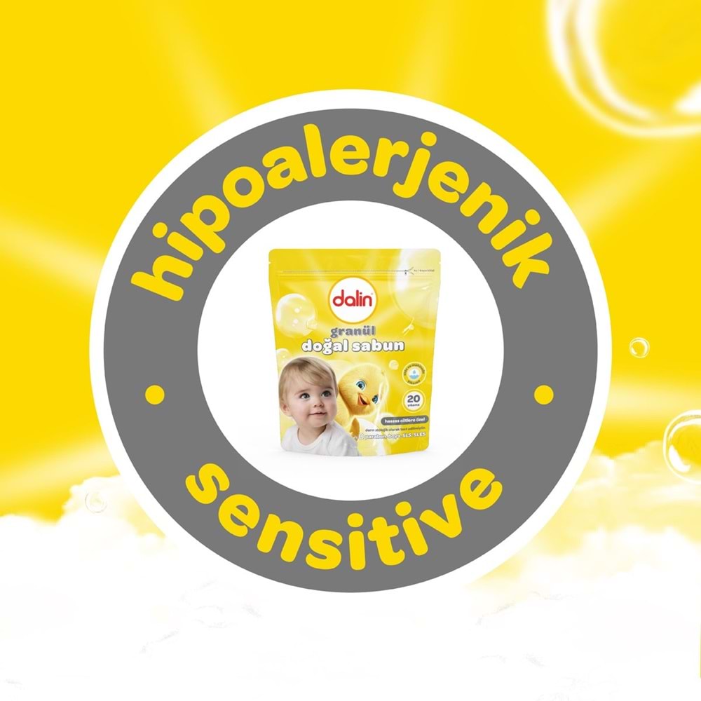 Dalin Granül Sabun Tozu 1000GR Klasik (Doğal Sabun) (20 Yıkama)