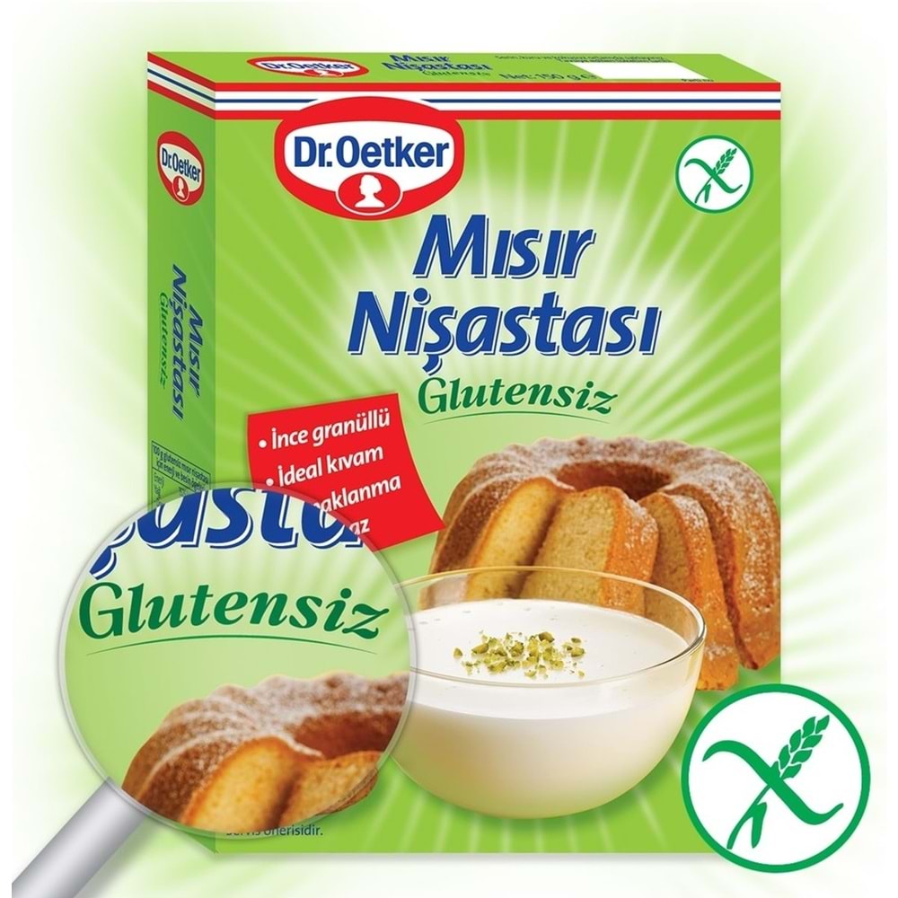 Dr. Oetker Glutensiz Mısır Nişastası 150GR