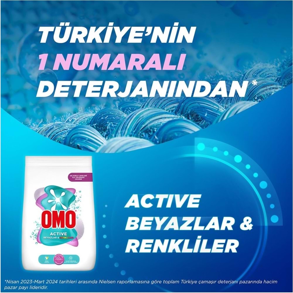 Omo Matik Çamaşır Deterjanı 7.5KG Beyaz ve Color/Renkliler (50 Yıkama)