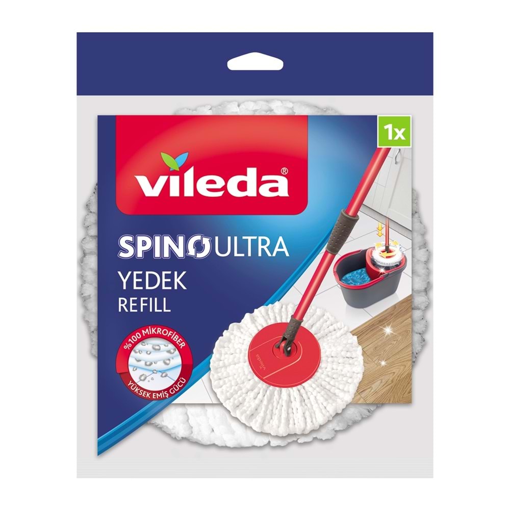 Vileda Spino Ultra Yedek Mop Paspas Ucu (%100 Mikrofiber)