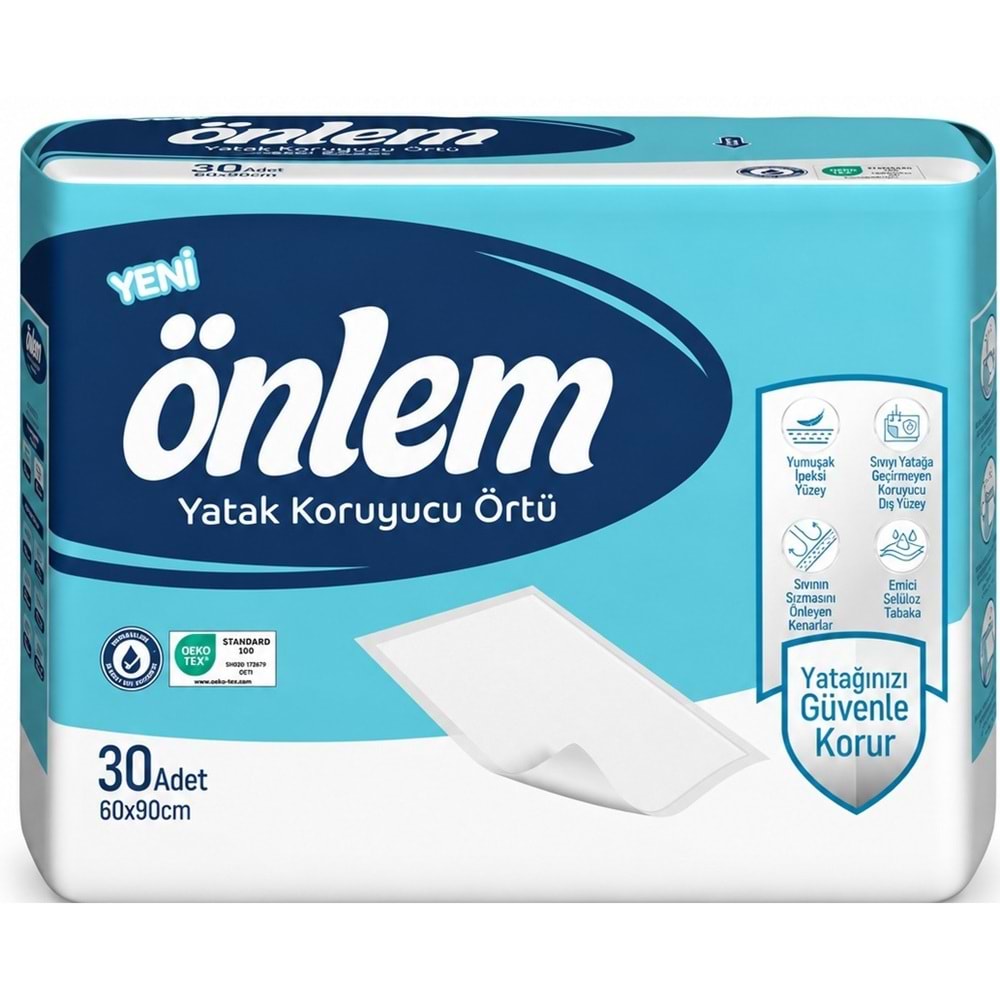 Önlem Yatak Koruyucu Örtü 60*90 CM (İç Adet 30 Adet)
