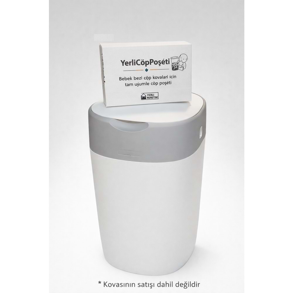 Mandaş Tommee Tippee Twist & Click Çöp Poşeti Tam Uyumlu Yerli (Kutu İçeriği 3 Lü Yedek Set) KOVASIZ