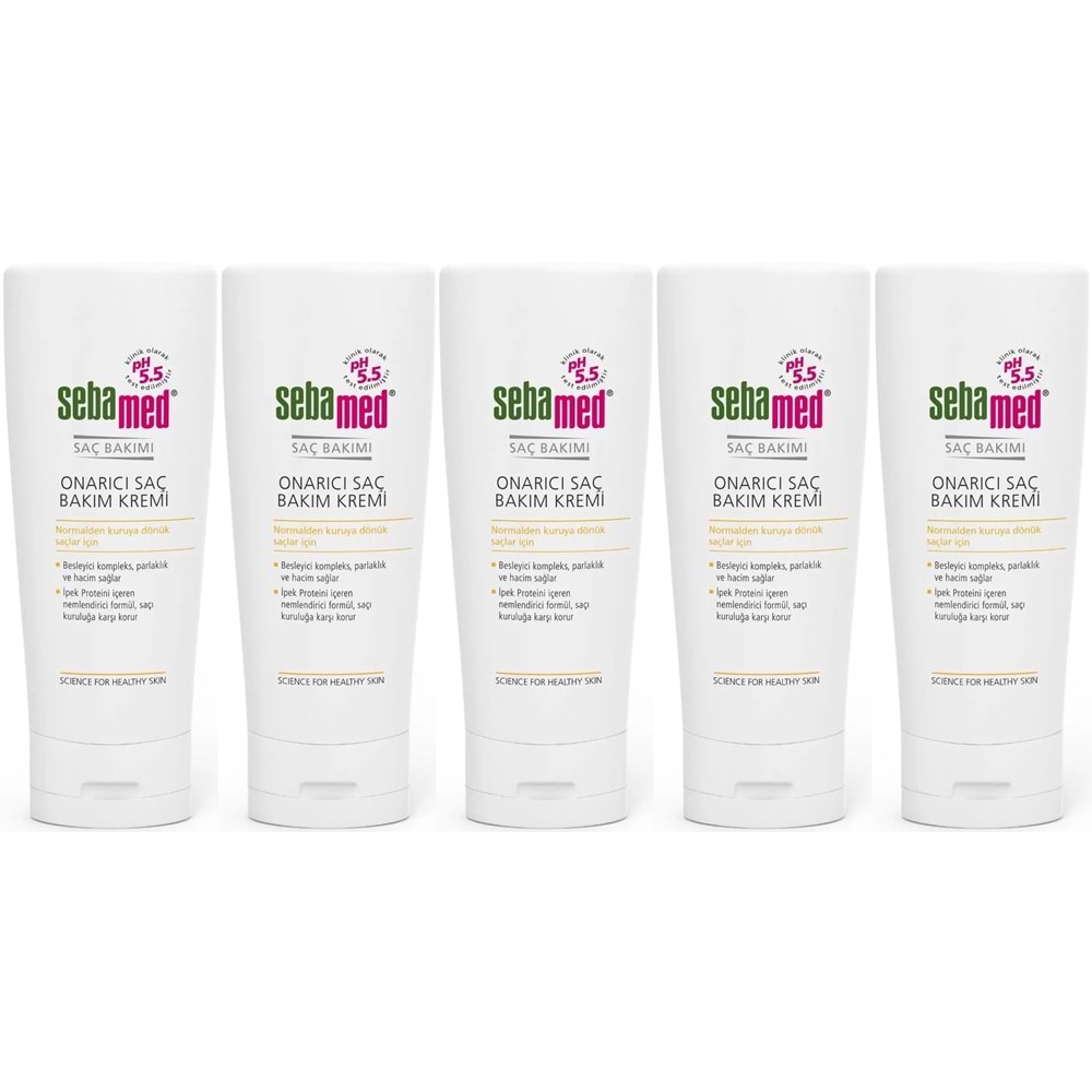 Sebamed Onarıcı Saç Bakım Kremi 200 ML (5 Li Set)