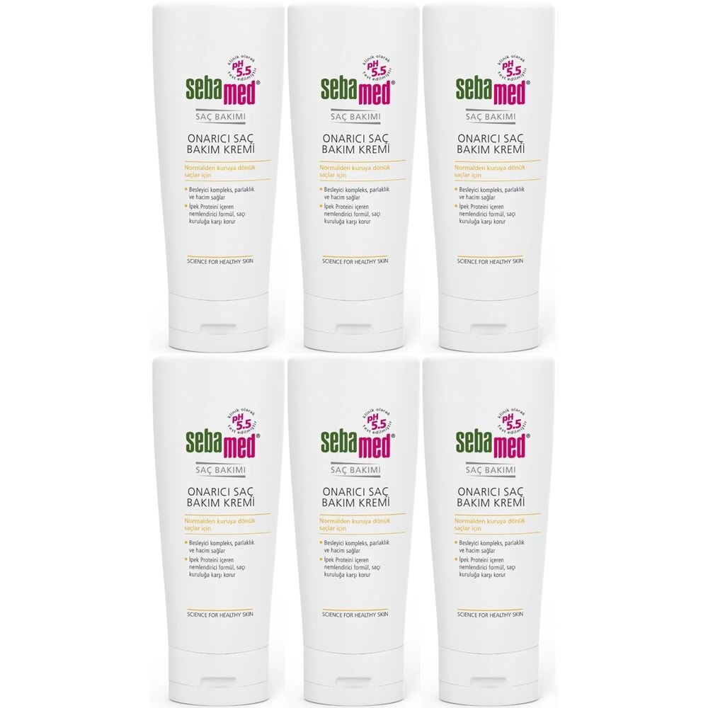 Sebamed Onarıcı Saç Bakım Kremi 200 ML (6 Lı Set)