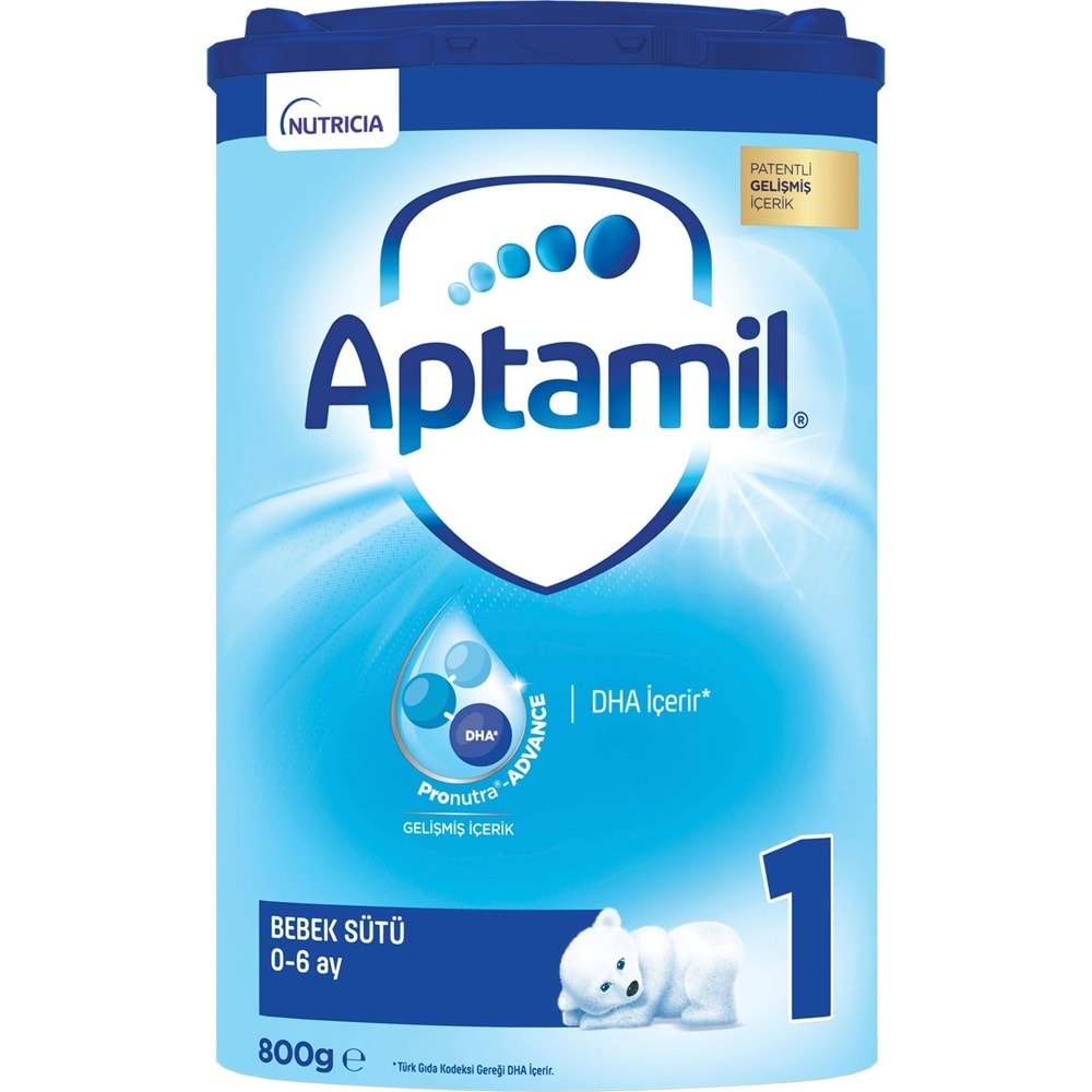 Nutrıcıa Aptamil 800GR Bebek Sütü No:1 (0-6 Ay) Doğumdan İtibaren