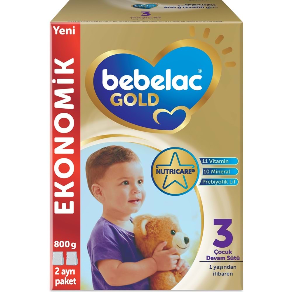 Bebelac Gold 800GR No:3 Devam Sütü (1+ Yaş)