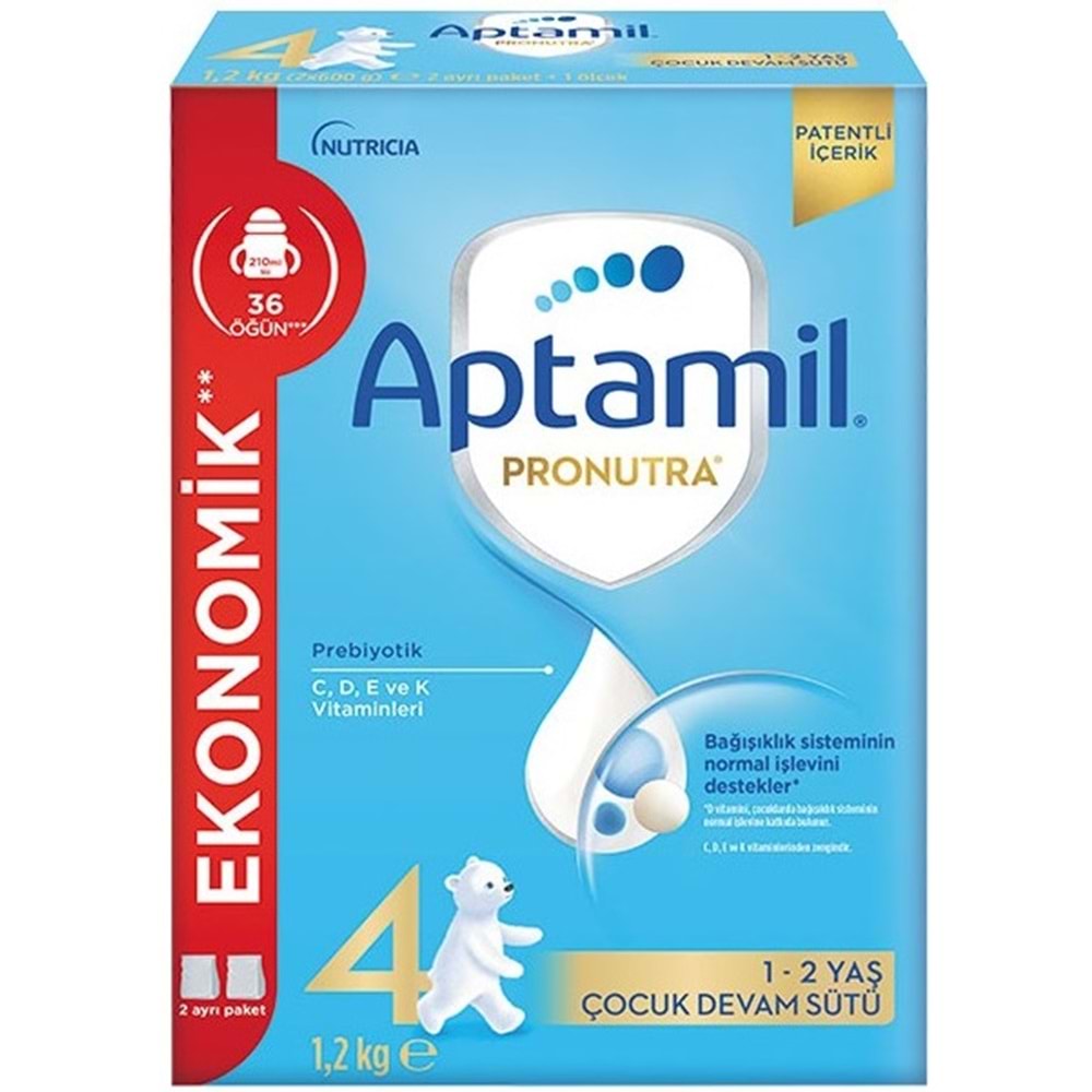 Nutrıcıa Aptamil Pronutra 1200GR Devam Sütü No:4 (1-2 Yaş)