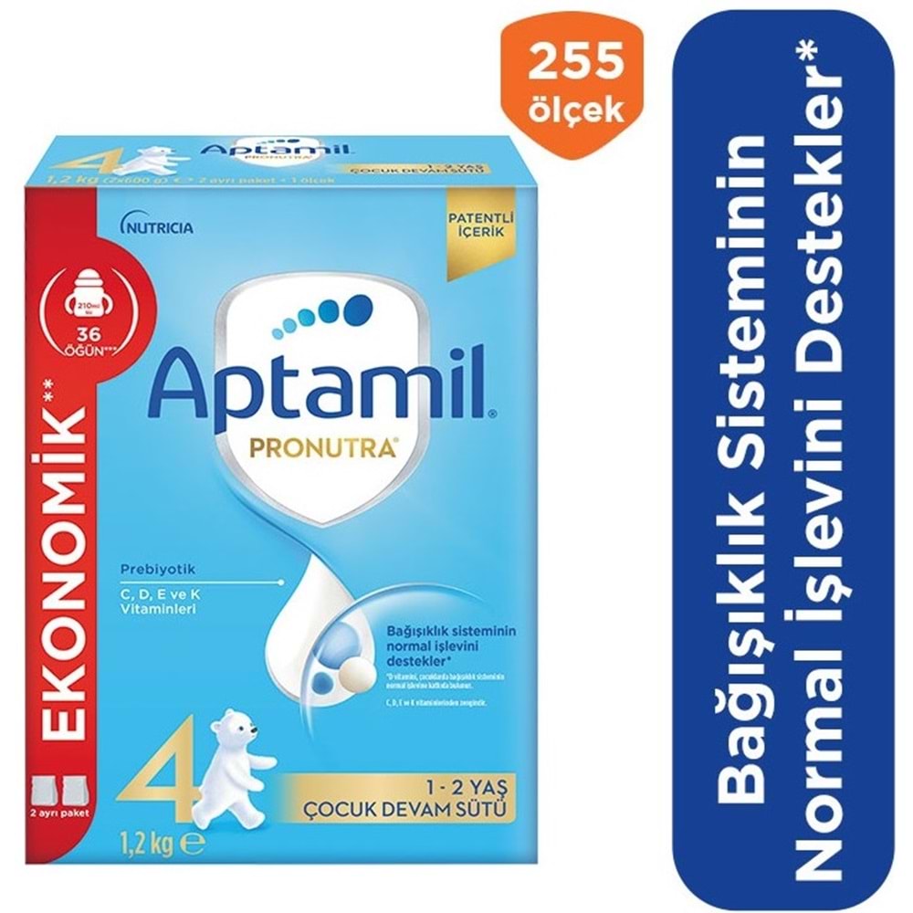 Nutrıcıa Aptamil Pronutra 1200GR Devam Sütü No:4 (1-2 Yaş)