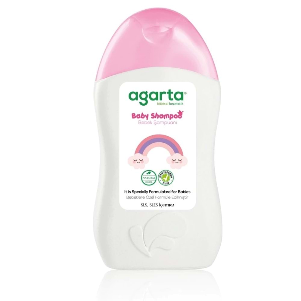 Agarta Doğal Kız Bebek Çocuk Şampuanı Saç ve Vücut 400 ML