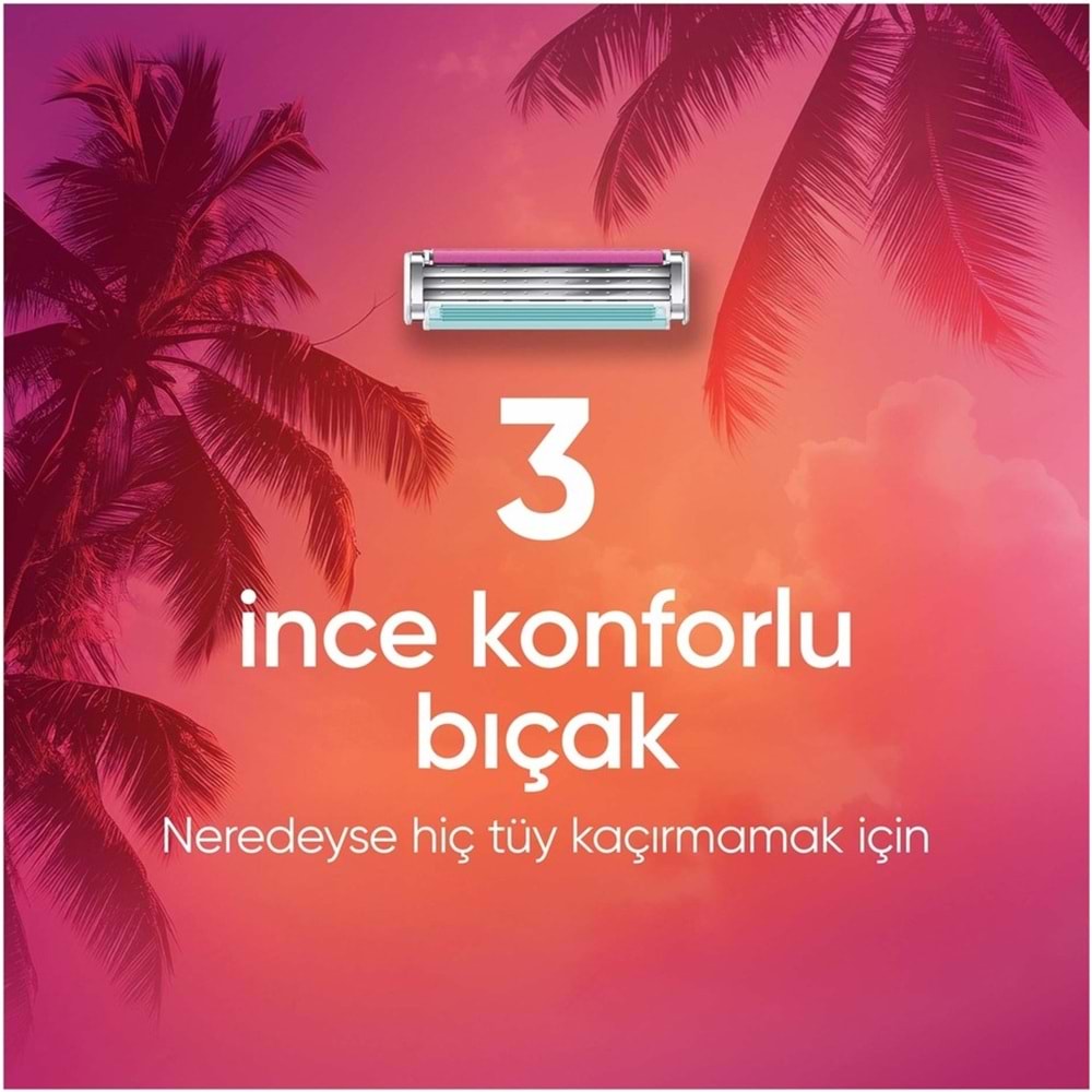 Gillette Venus Gillette Simply 3 Tıraş Makinesi + 3 Yedek Tıraş Bıçağı Kadınlar İçin