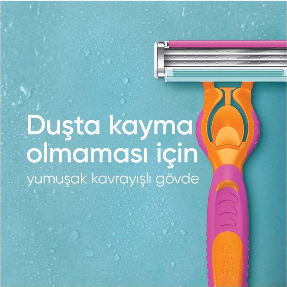 Gillette Venus Gillette Simply 3 Tıraş Makinesi + 3 Yedek Tıraş Bıçağı Kadınlar İçin