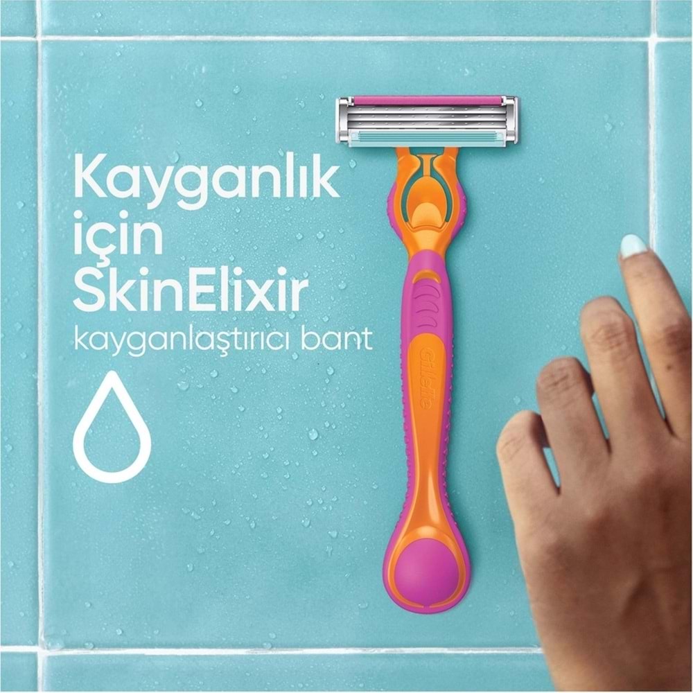 Gillette Venus Gillette Simply 3 Tıraş Makinesi + 3 Yedek Tıraş Bıçağı Kadınlar İçin