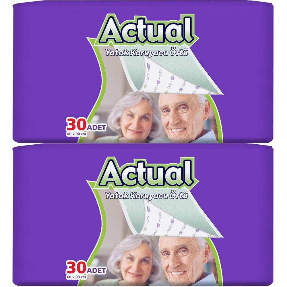 Actual Hasta Alt Açma Yatak Koruyucu Örtü 60*90CM 60 Adet (2PK*30)