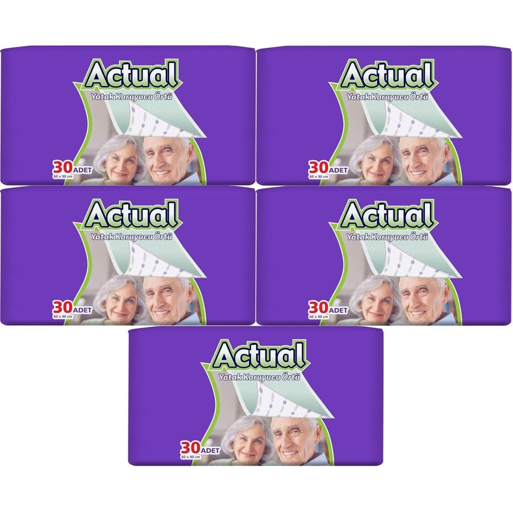 Actual Hasta Alt Açma Yatak Koruyucu Örtü 60*90CM 150 Adet (5PK*30)