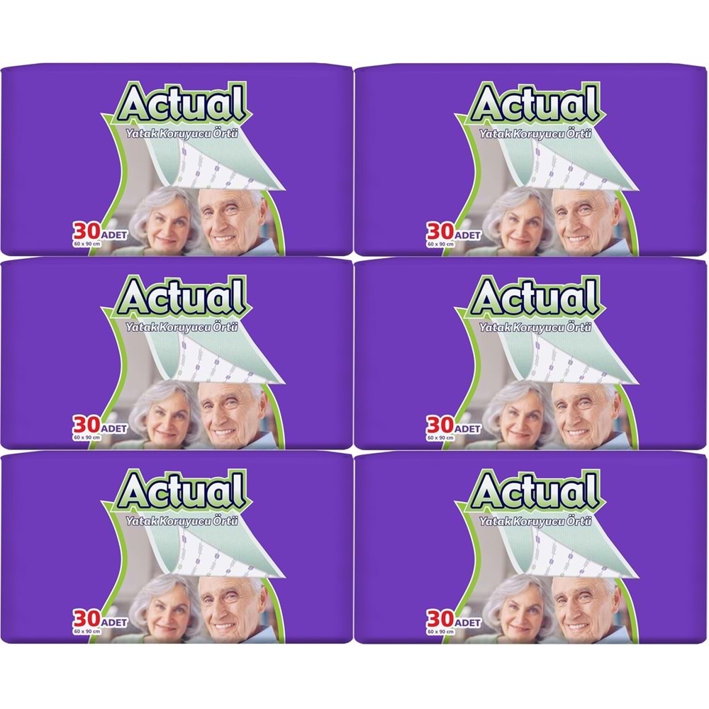 Actual Hasta Alt Açma Yatak Koruyucu Örtü 60*90CM 180 Adet (6PK*30)