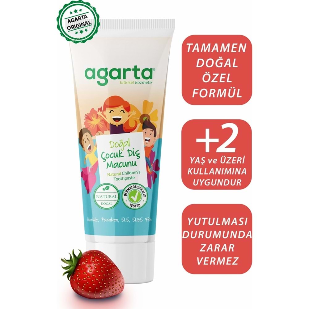Agarta Doğal Diş Macunu 75ML Çocuk (2 Li Set)
