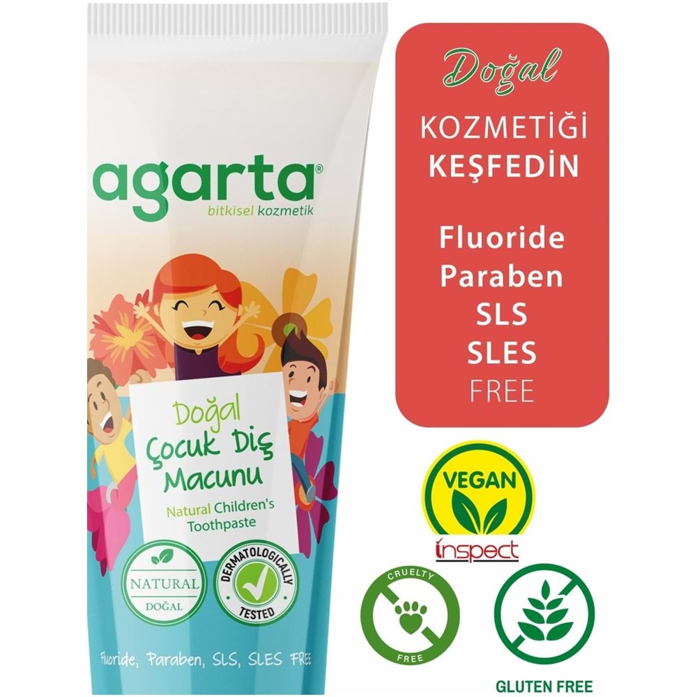 Agarta Doğal Diş Macunu 75ML Çocuk (2 Li Set)