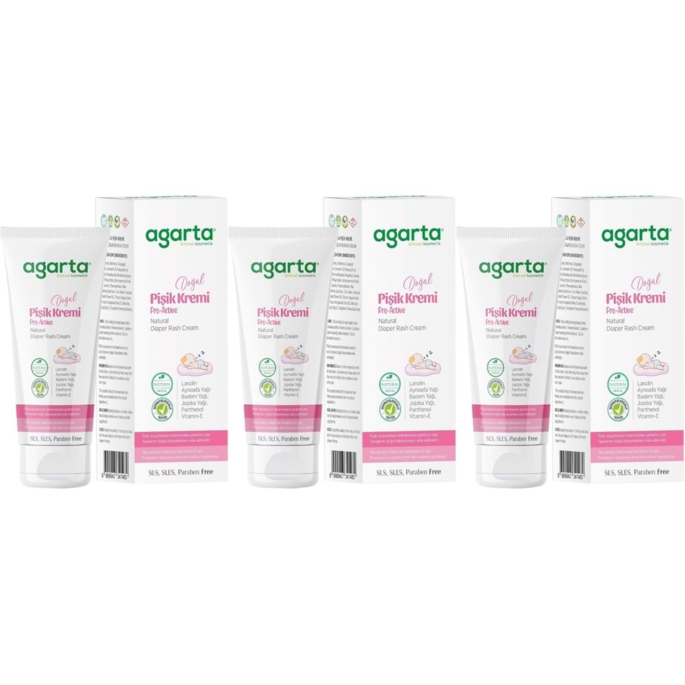 Agarta Doğal Pişik Kremi 100ML (3 Lü Set)