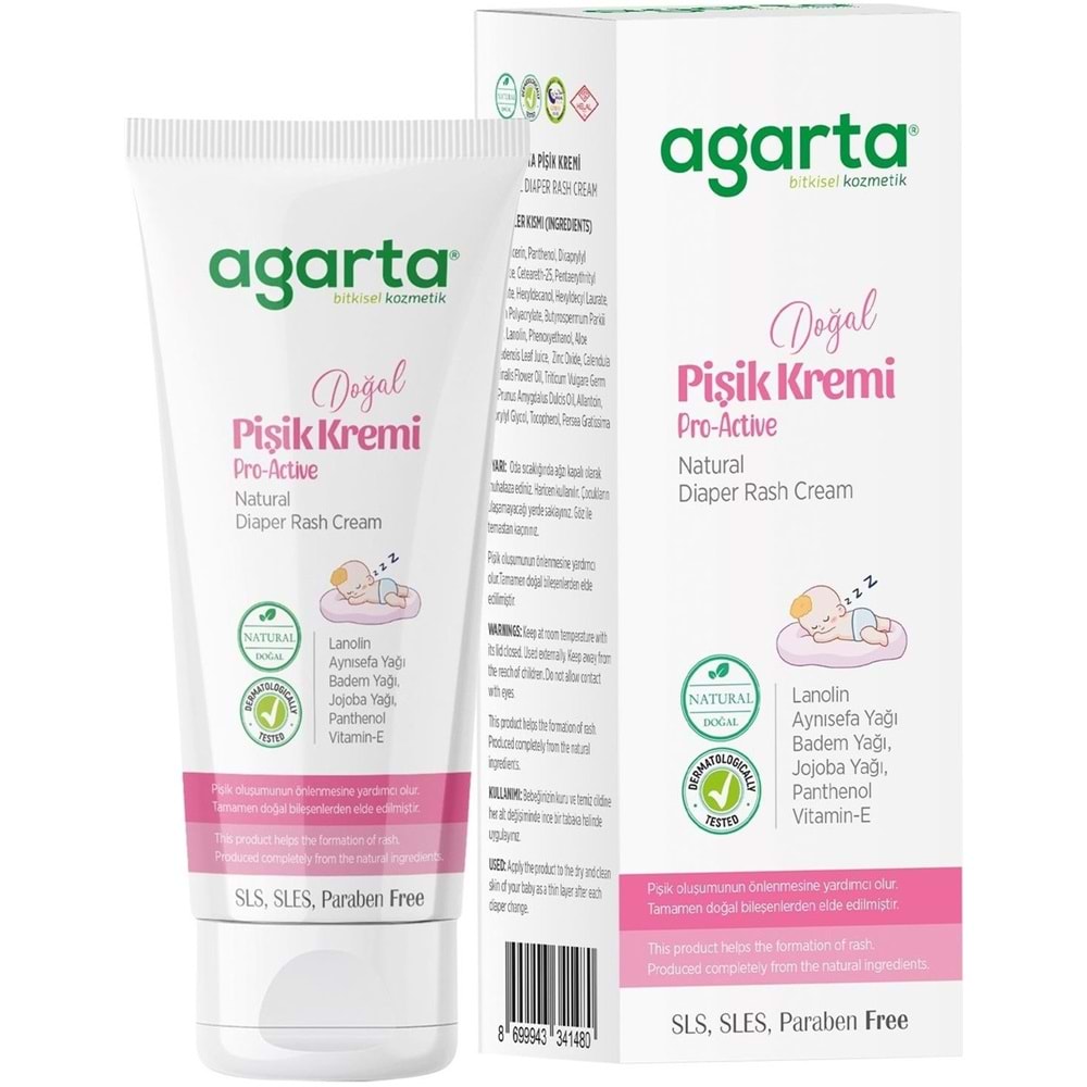 Agarta Doğal Pişik Kremi 100ML (3 Lü Set)
