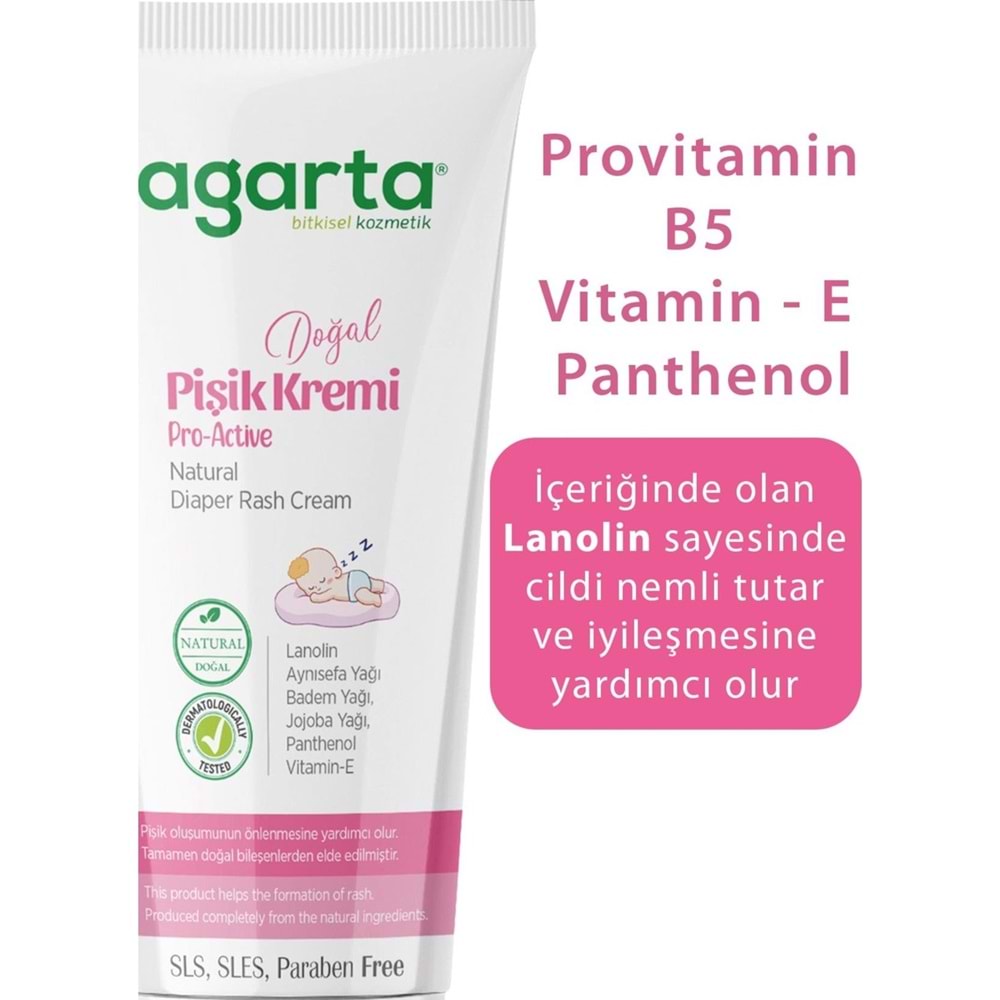 Agarta Doğal Pişik Kremi 100ML (3 Lü Set)