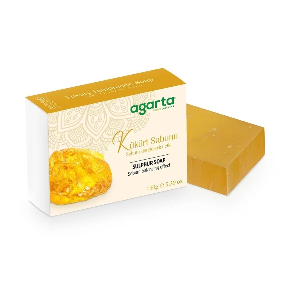Agarta El Yapımı Doğal Sabun 150GR Kükürt (5 Li Set)