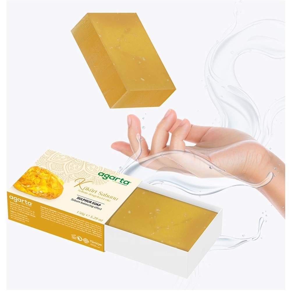 Agarta El Yapımı Doğal Sabun 150GR Kükürt (5 Li Set)