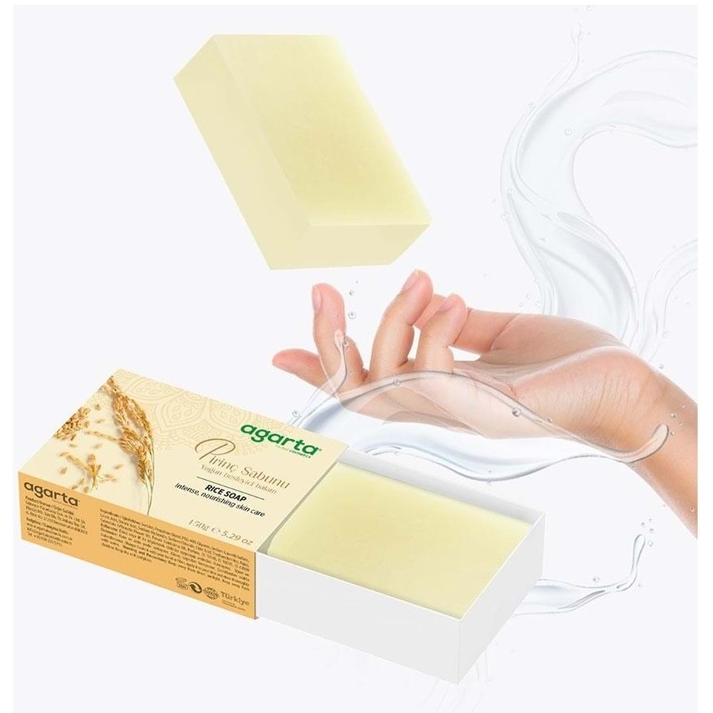 Agarta El Yapımı Doğal Sabun 150GR Pirinç (4 Lü Set)