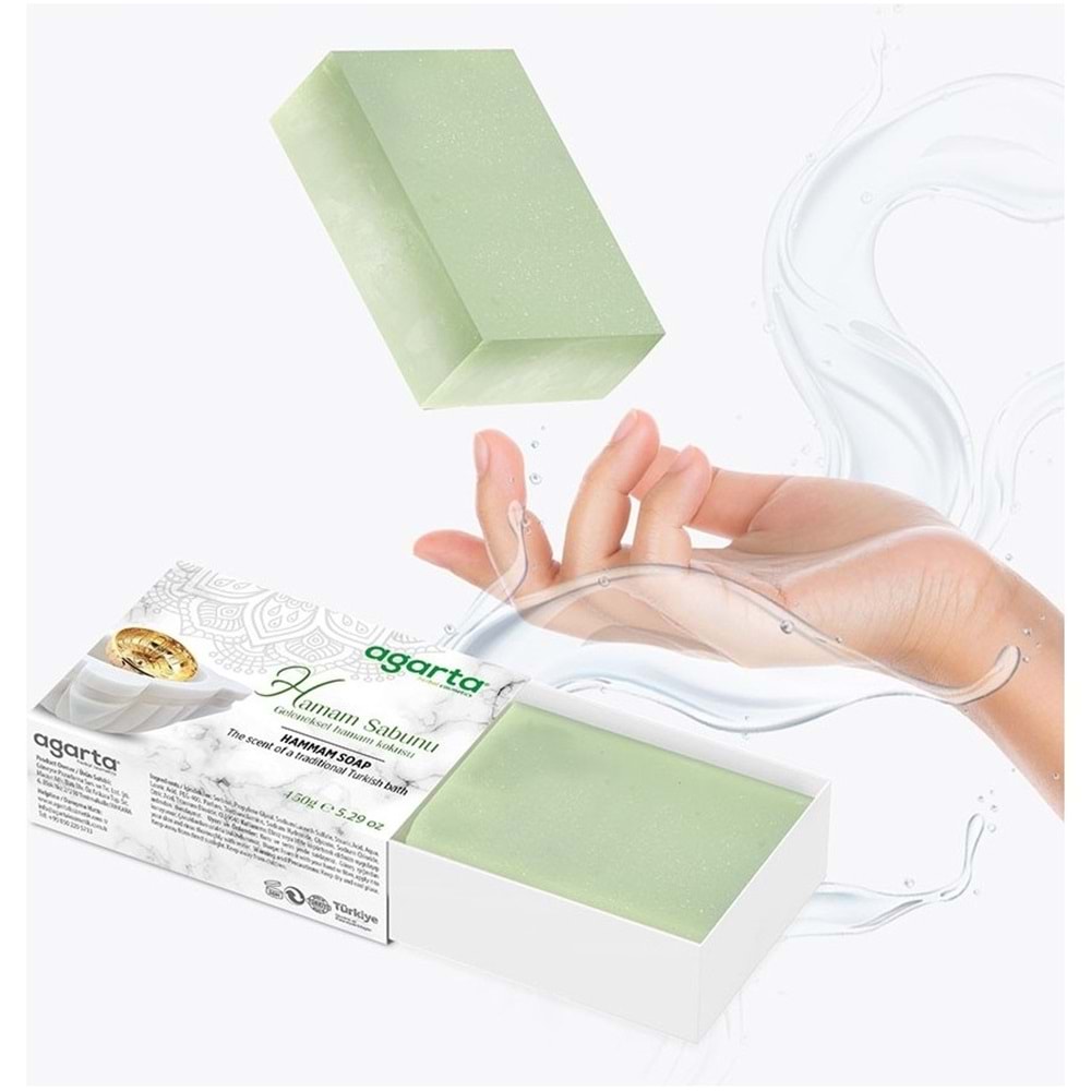 Agarta El Yapımı Doğal Sabun 150GR Hamam (3 Lü Set)