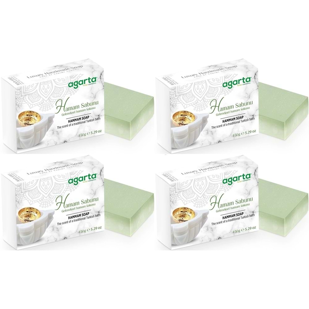 Agarta El Yapımı Doğal Sabun 150GR Hamam (4 Lü Set)