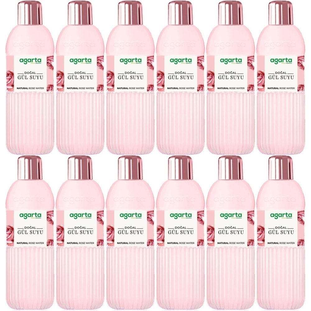 Agarta Doğal Gül Suyu 400ML (12 Li Set)