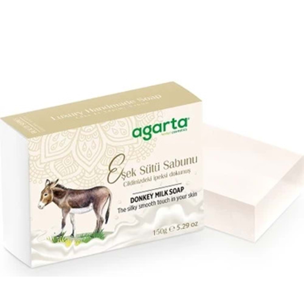 Agarta El Yapımı Doğal Sabun 150GR Eşek Sütü (3 Lü Set)
