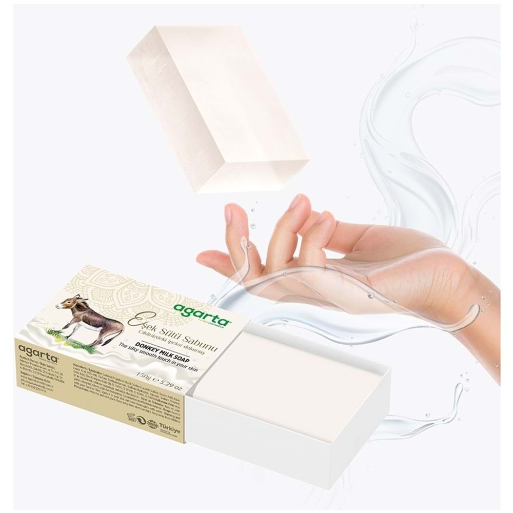Agarta El Yapımı Doğal Sabun 150GR Eşek Sütü (3 Lü Set)
